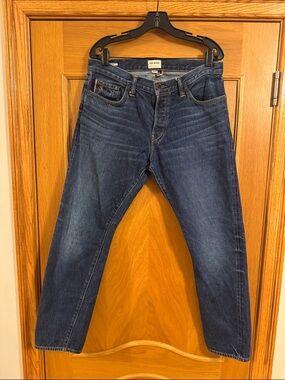 Todd Snyder American Selvedge Denim Slim Fit Button Fly Jeans Blue Men’s Size 34